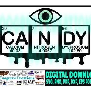 EYE CANDY SVG, Schneidemaschine bereit, Digitaler Download