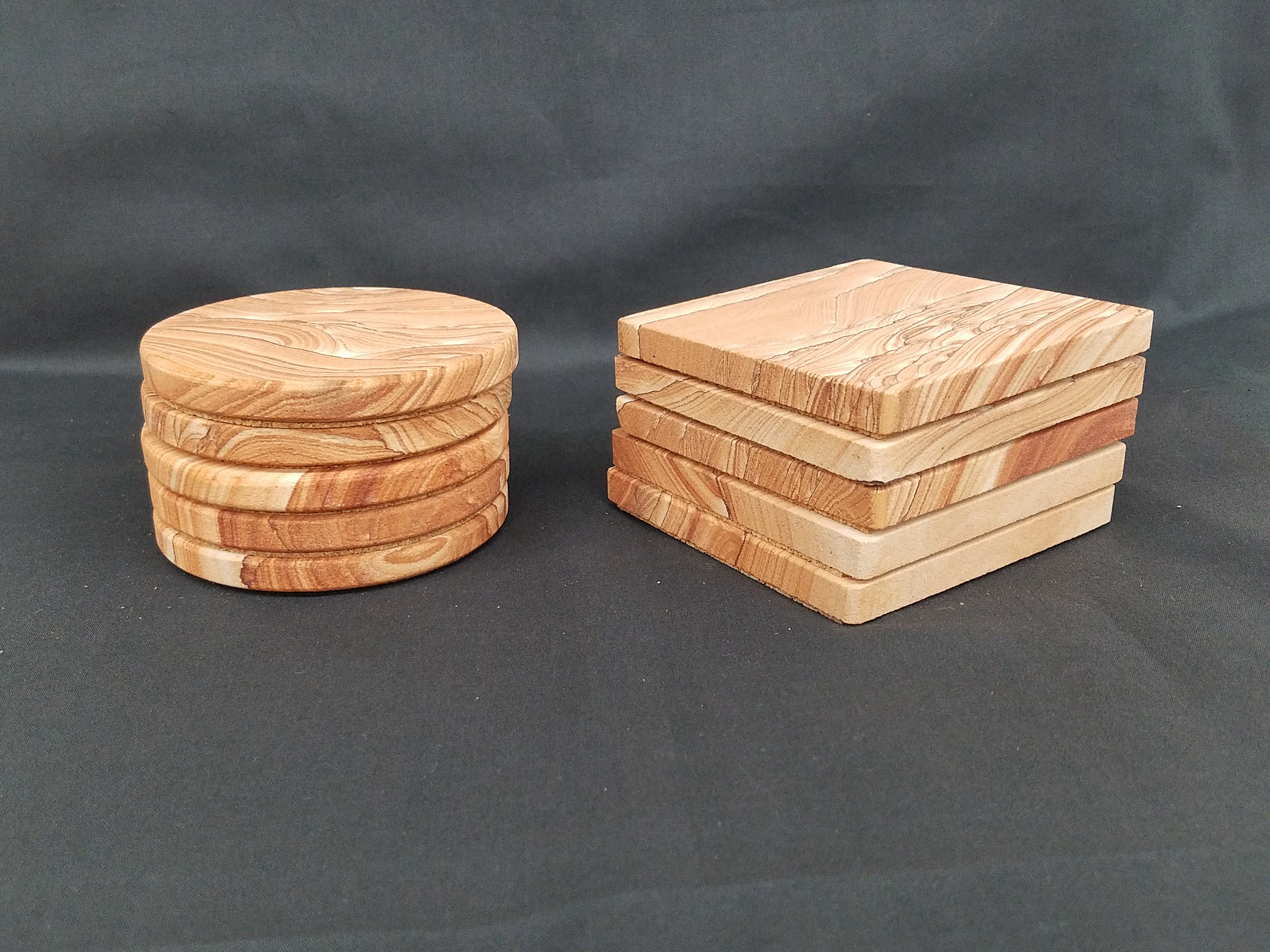 Set of 10 Sandstone Coasters Etsy Ireland