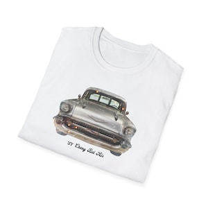 1957 Chevy Bel Air T-Shirt, Vintage Car Graphic Tee | Classic American Muscle Car Shirt | Retro Auto Enthusiast Gift