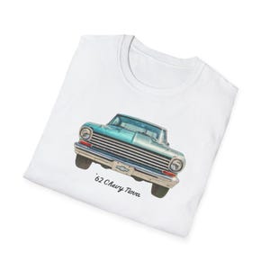 1962 Chevy Nova T-Shirt, Classic Car Graphic Tee | Vintage Chevy Shirt | Retro Muscle Car Gift