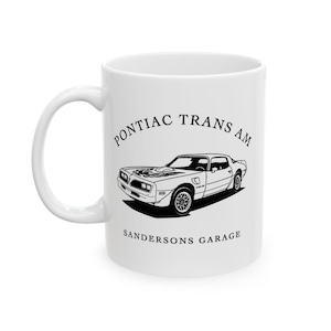 1977 Pontiac Trans Am Coffee Mug | Retro Muscle Car Ceramic Cup for Car Lovers & Bandit Fans | 11oz or 15oz