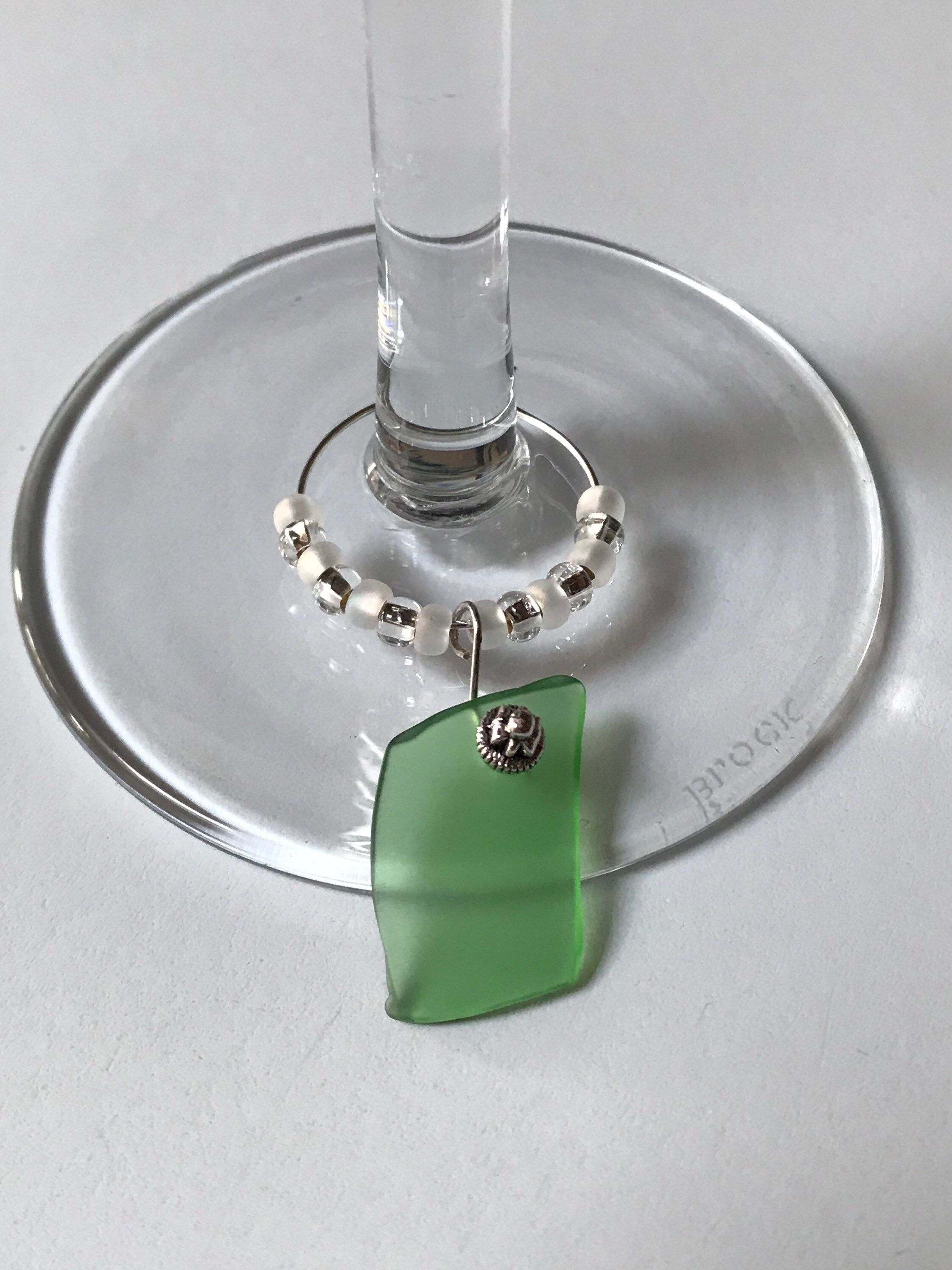 Sea Glass Wine Charms Unique Wine Glass Charms Etsy Ireland