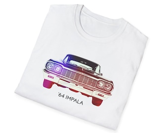 1964 Impala T-Shirt | Lowrider Classic Car Tee | Custom Chevy Impala Graphic | Vintage Car Shirt Gift