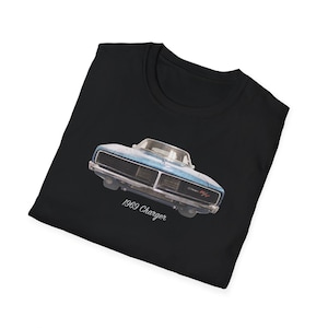 1969 Charger T-Shirt | Stylized Classic Car Grille Graphic | Muscle Car Gift | Vintage Mopar Tee for Car Lovers