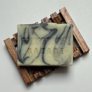 Mechanics Soap with Pumice & Charcoal | Organic Handmade Soap for Greasy Hands | Sandersons Garage Heavy-Duty Hand Cleaner