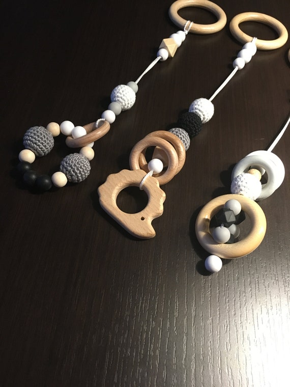 black and white hanging baby toys