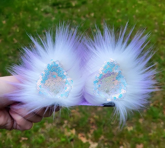 Clip on Ears - Rave Ears, Festival Ears, EDM Ears, Rave Accessories, Critter Clips, Ear Clips, Faux Fur Ears, Cosplay, Costume