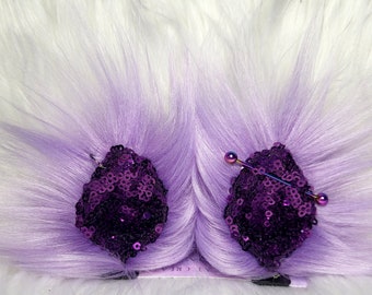 BUILD A PAIR Clip on Ears - Fur Ears, Critter Clips, Faux Fur Ears, Clip on Animal Ears, Cosplay, Halloween Costume, Hair Accessories, Gift