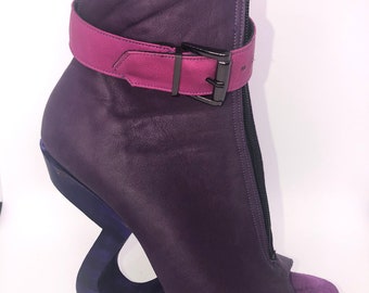 Purple and pink custom booties!