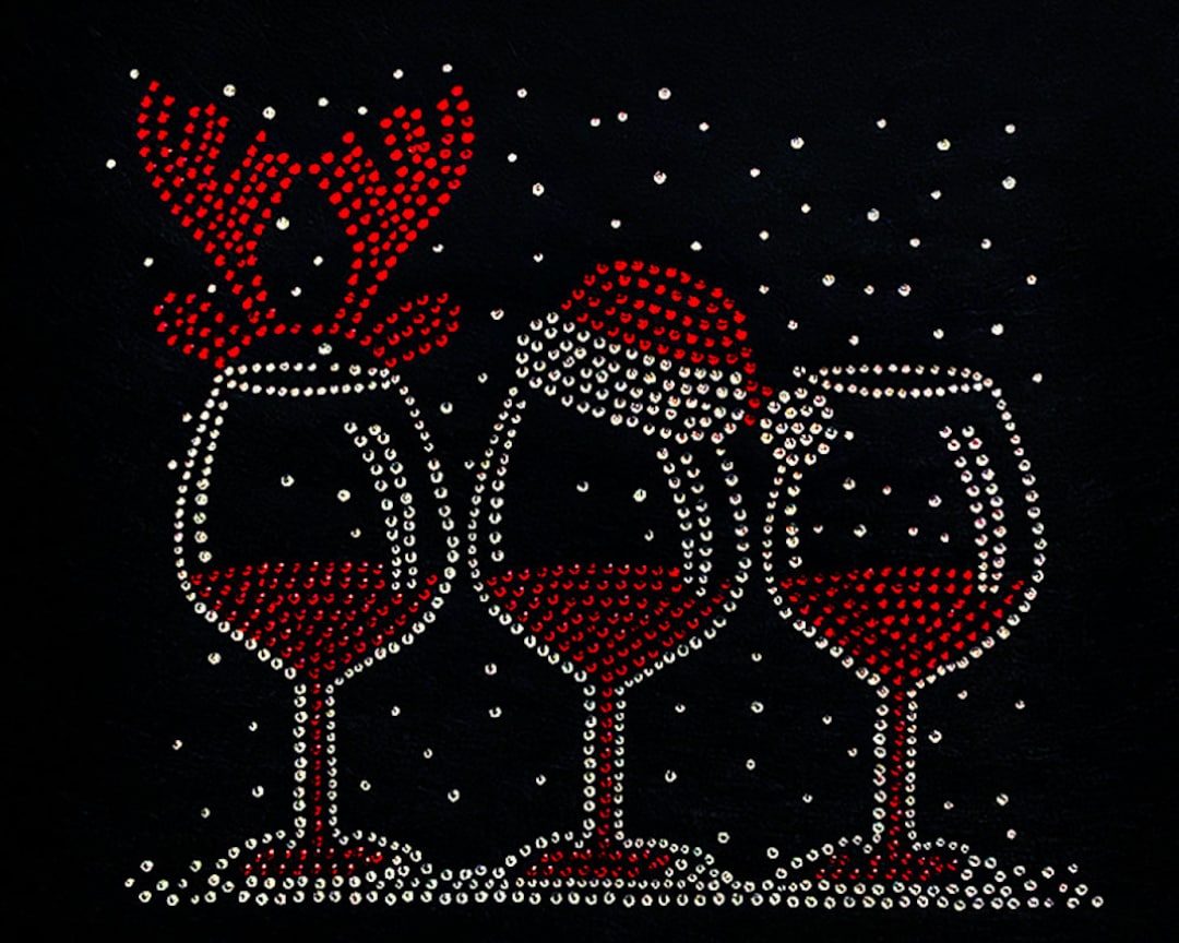 Christmas Cap - Santa Rhinestones Favorite and Feeling Festive Trucker