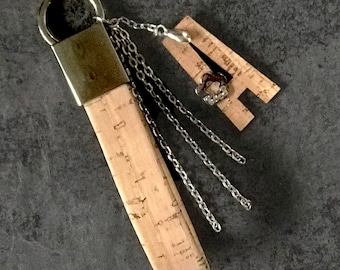 Eco Friendly Cork Leather Key Chain & Personalised Inotoal