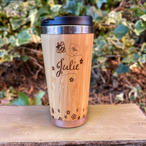 Bamboo Travel Mug Etsy