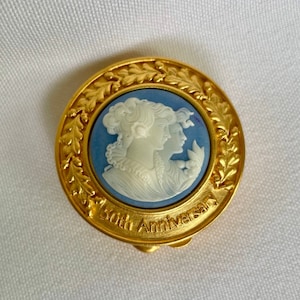 Estee Lauder Solid Perfume Compact - “50th Anniversary Cameo&quot;