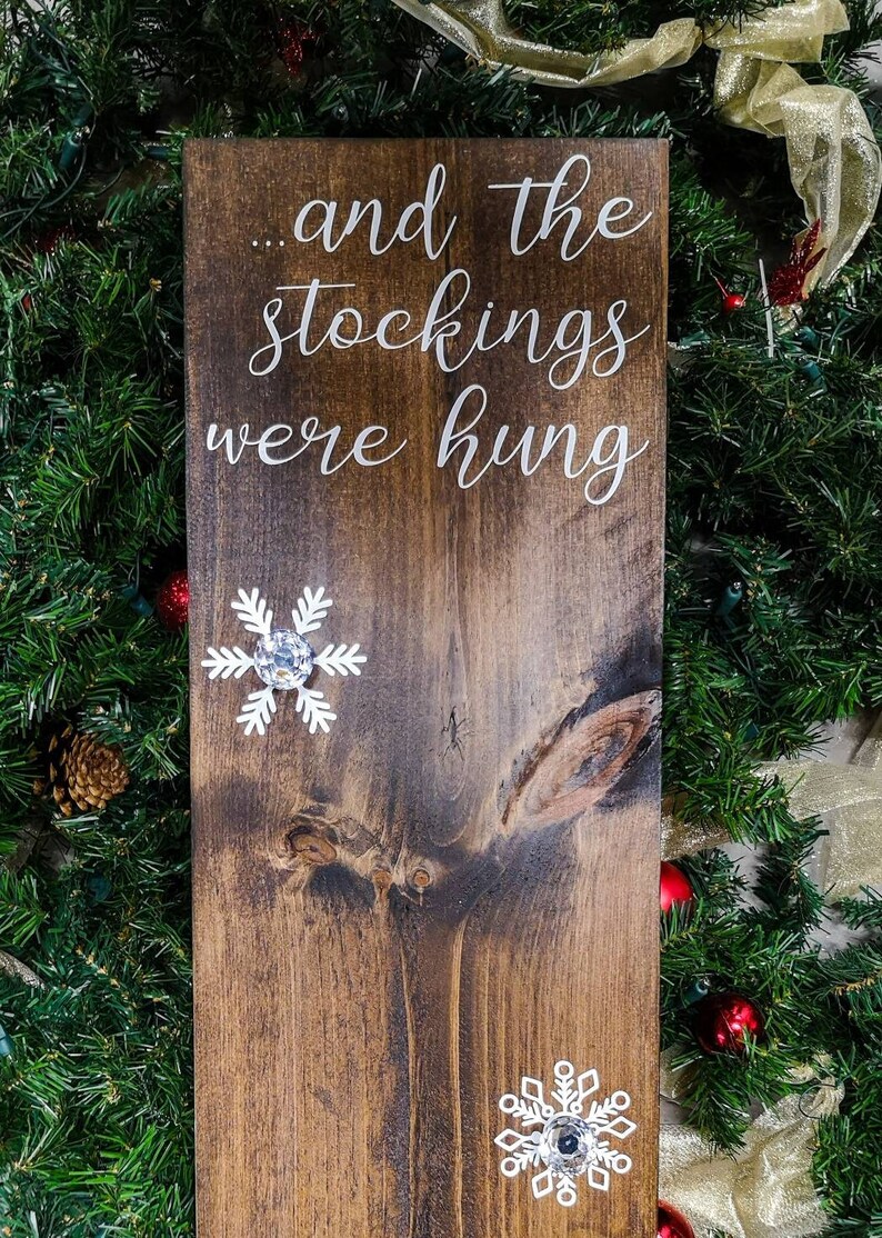 Vertical Stocking Hanger Free Standing Stocking Holder Etsy