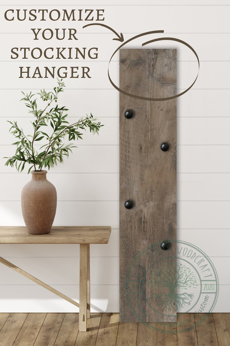 Vertical Stocking Hanger Free Standing Stocking Holder Etsy