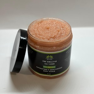 Pink Himalayan Salt Scrub, Salt Scrub, Skin Moisturizer, Exfoliating Scrub, Skin Exfoliating, Body Scrub, Face Scrub, Multiple Scent Scrub