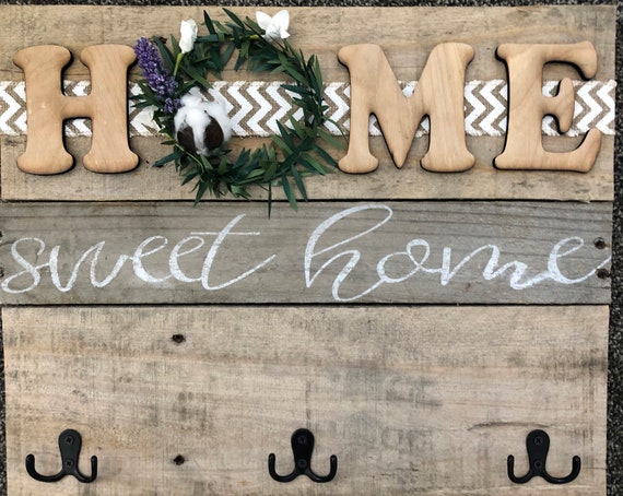 Custom Key Hook Holder Home Sweet Rack - Wall Key Holders For Home Custom Key Hook Holder Home Sweet Rack - Wall Key Holders For Home