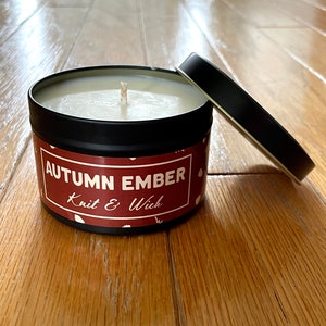 Autumn Ember, 8 ounce Soy Wax Candle image 2