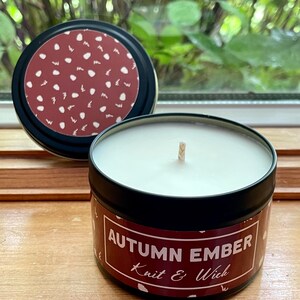 Autumn Ember, 8 ounce Soy Wax Candle image 5