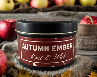 Autumn Ember, 8 ounce Soy Wax Candle