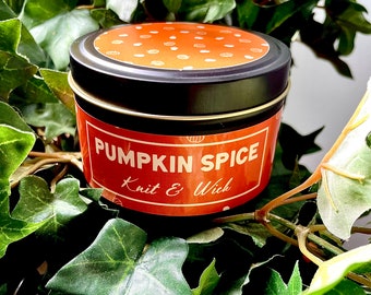 Pumpkin Spice, 8 oz Soy Wax Candle