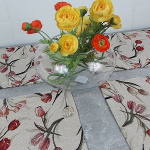 Manteles individuales "Tulipanes" 4 piezas. hecho de tela de tapiz