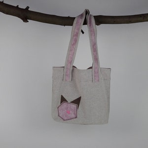Stofftasche mit Rose, Patchwork