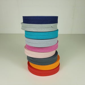 Schrägband aus Baumwolle 20/40 mm gefalzt verschiedene Farben Bild 7