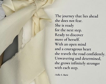 New chapter in life| New career gift| Women Empowerment| Sobriety Encouragement| Cancer Survivor| College gift for her| Journey Ahead Poem