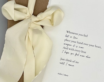 Romantic LDR gift for him or for her| Love Poem| Long Distance Relationship Gift| Thinking of you gift| Until I Arrive unique Original Poem