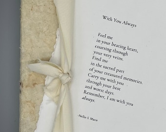 Bereavement gift| Sympathy card| Loss of loved one| Sympathy Gift| Loss of child| Memorial Poem| Condolences| With You Always eulogy poem