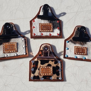 Stockshow number holder, exhibitor clip