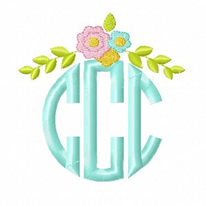 Personalisiertes Kreis Monogramm Spucktuch oder T-Shirt