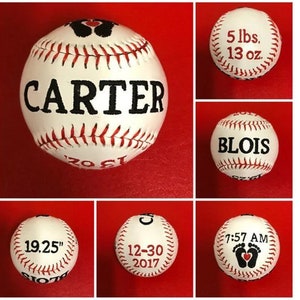 Personalized Embroidered Baseballs