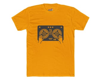 DJターンテーブルハンズTシャツ | ビニールミキサーミュージックDJ Tシャツ