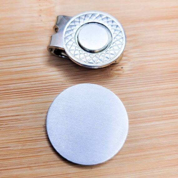 Stainless Golf Ball Marker Blank Thick 1 Disc Etsy