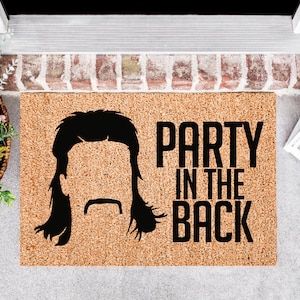 Party in the Back Doormat | Welcome Doormat | Housewarming Gift | Custom Doormat | Personalized Doormat | Door Mat | Welcome Door Mat