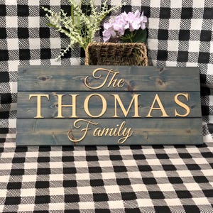 Family Name Sign | Last Name Sign | Custom Wood Sign | Established Sign | Personalized Wedding gift | Wedding Sign | 3D Sign | Pallet Sign