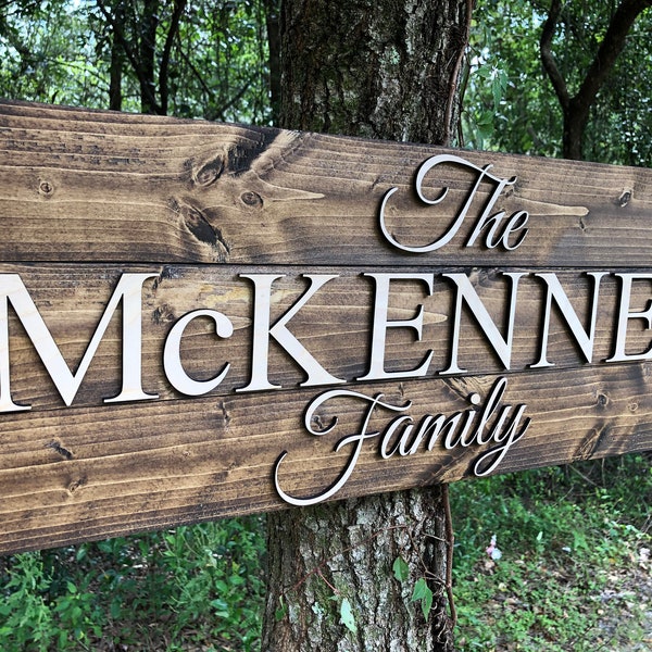 Pallet Sign | Last Name Sign | Custom Wood Sign | Established Sign | Personalized Wedding gift | Wedding Sign | 3D Sign | Family Name Sign