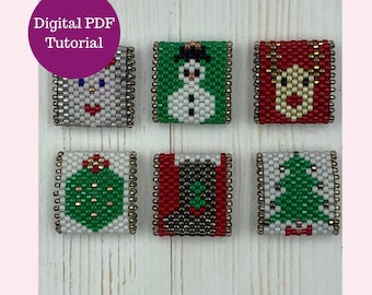 Christmas Beads | Carrier Bead Pattern | Make Fun Christmas Projects| PDF Digital Download