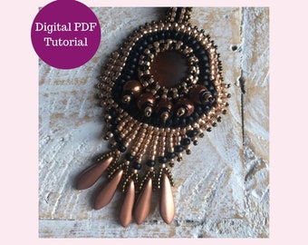Beading Tutorial | Learn Bead Embroidery Basic Stitches | Beadwork PDF Digital Download | Technique Builder