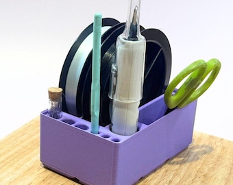 Beading Tool Organiser: Fireline Thread Awl Scissor Holder — 3D Printed