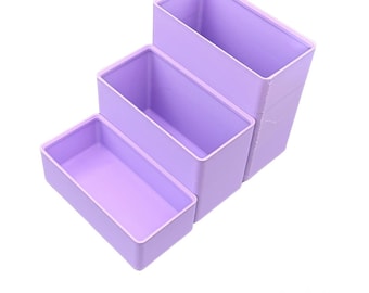 Stackables Duo Set: Modular Bead Organiser Boxes — 3D Printed Beading Storage