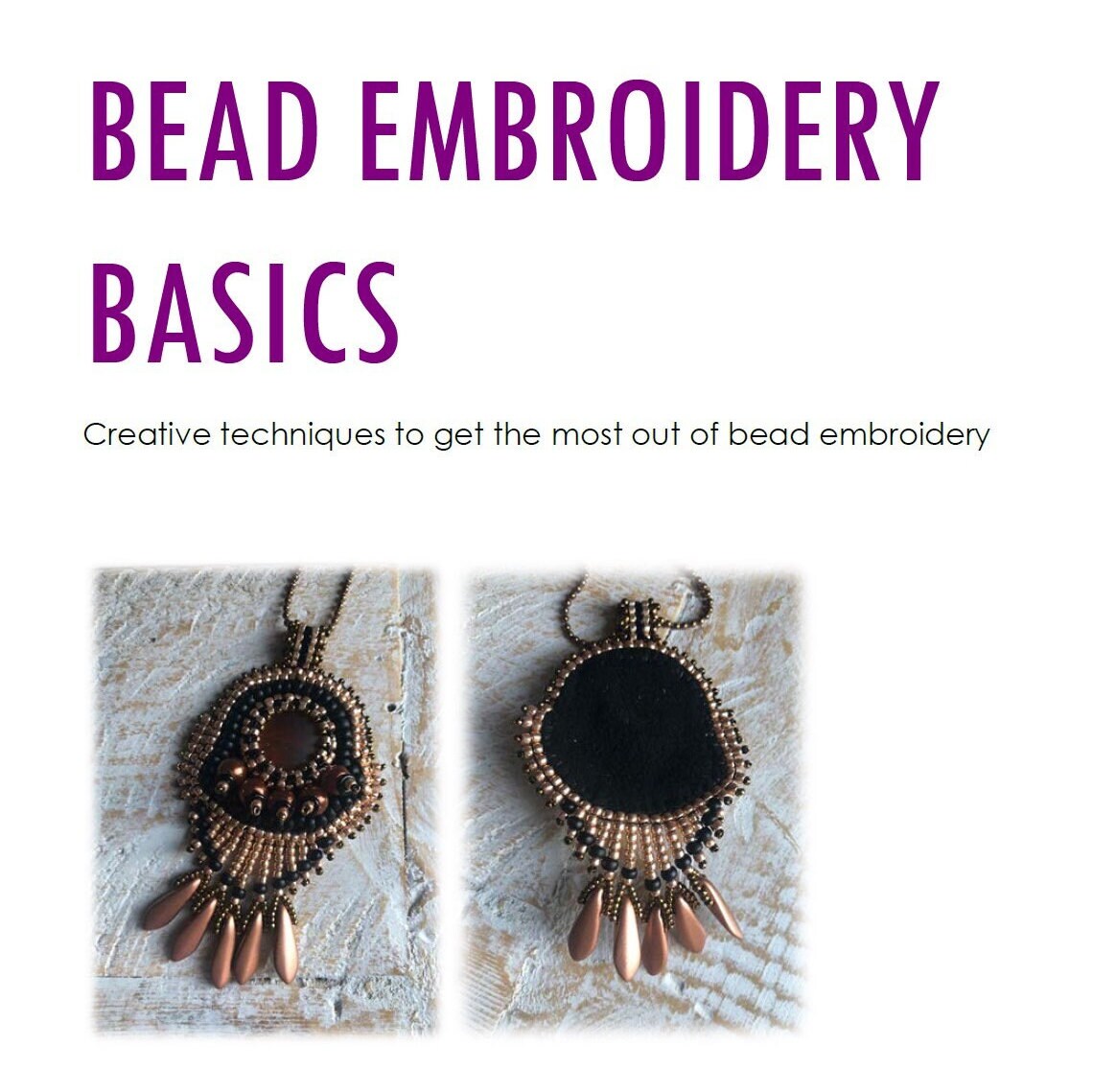 Beading Tutorial | Learn Bead Embroidery Basic Stitches | Beadwork PDF ...