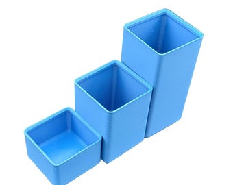 Stackables Solo Set: Modular Bead Organiser Boxes — 3D Printed Beading Storag