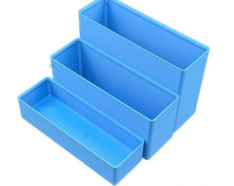 Stackables Trio Set: Modular Bead Organiser Boxes — 3D Printed Beading Storage