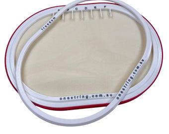 Large Oval Beading Board with Lid & Mat: Interchangeable Bead Station Desk
