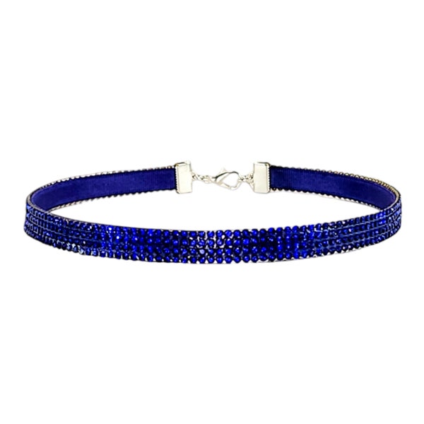 FINE CHOKER WITH RHINESTONES main image 1