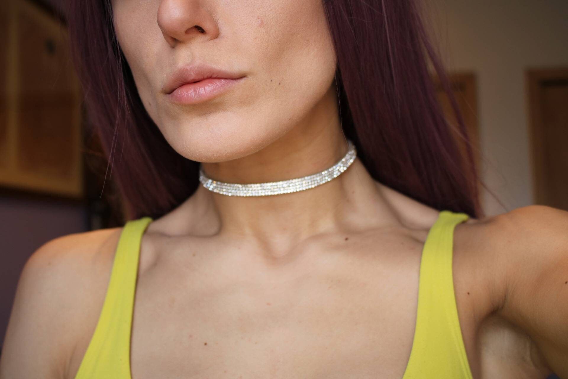 Plush Stretch Skinny Silver Sparkle 