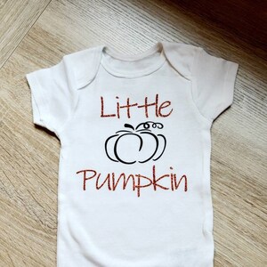 Little Pumpkin Onesie® - Fall Baby Onesie® - Cute Fall Onesie® - Cute Pumpkin Baby Onesies® - Pumpkin Pregnancy Announcement Onesie®